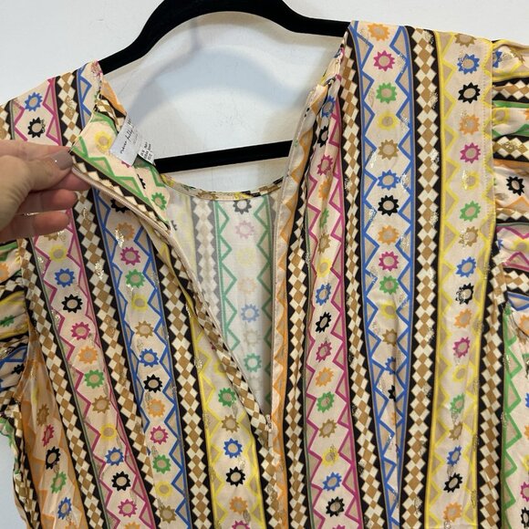 Anthropologie Never Fully Dressed Size 12 Remi Midi Dress Colorful Printed - Picture 13 of 16